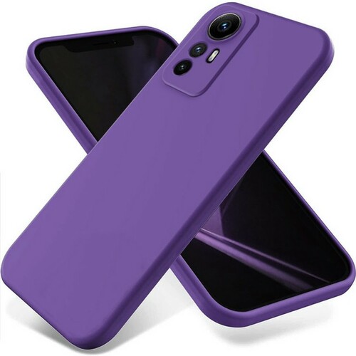 Накладка Xiaomi Redmi Note 12S сиреневый Silicone Case Full без лого