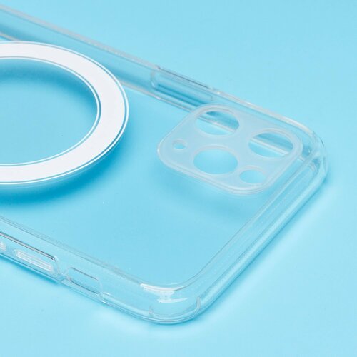 Накладка Apple iPhone 11 Pro прозрачный с защитой камеры силикон SafeMag - 3