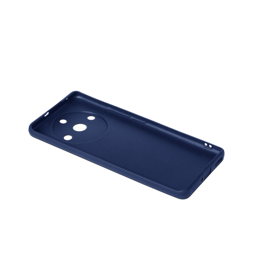Накладка Realme 11 Pro/Narzo 60 Pro синий матовый силикон DF Однотонный - 3