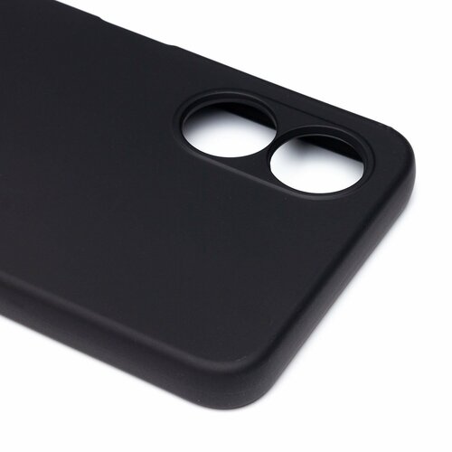 Накладка Oppo A17K черный Silicone Case Full без лого - 4