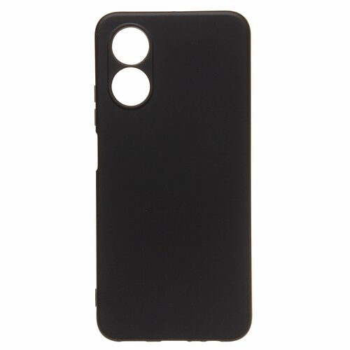 Накладка Oppo A17K черный Silicone Case Full без лого