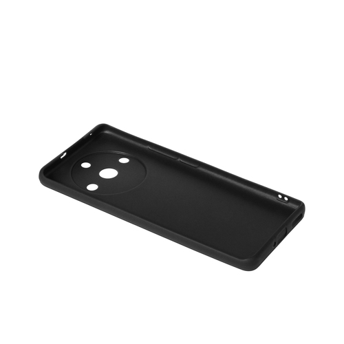 Накладка Realme 11 Pro Plus черный матовый силикон DF Однотонный - 3