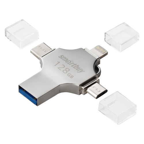 Флешка USB SmartBuy 128GB Quad Lightning/Type-C/microUSB/USB3.1 - 2