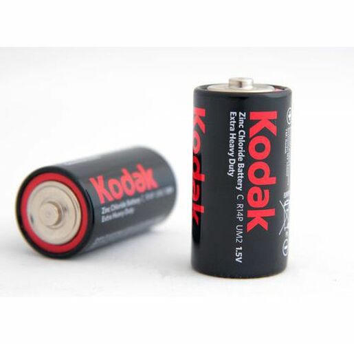 Батарейка Kodak R14 спайка 2 солевая