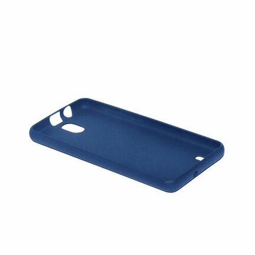 Накладка Nokia C01 Plus синий матовый силикон DF Однотонный - 3
