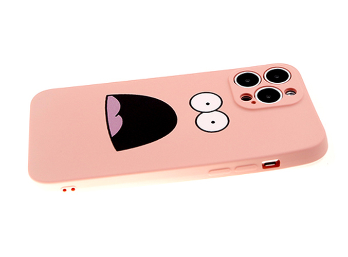Накладка Apple iPhone 12 Pro розовый с защитой камеры 1мм силикон Рисунки Глаза
