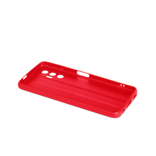 Накладка Tecno Pova 3 красный матовый силикон DF Однотонный - 3
