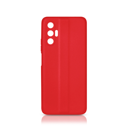 Накладка Tecno Pova 3 красный матовый силикон DF Однотонный