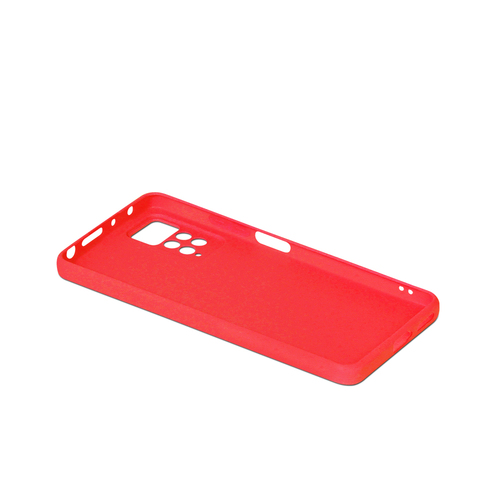 Накладка Xiaomi Redmi Note 11 Pro/Note 11 5G/Note 12 Pro 4G красный матовый силикон DF Однотонный - 3