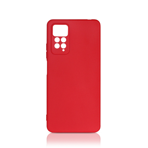 Накладка Xiaomi Redmi Note 11 Pro/Note 11 5G/Note 12 Pro 4G красный матовый силикон DF Однотонный
