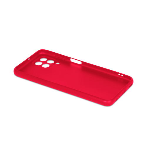 Накладка Samsung M33 красный матовый силикон DF Однотонный - 3