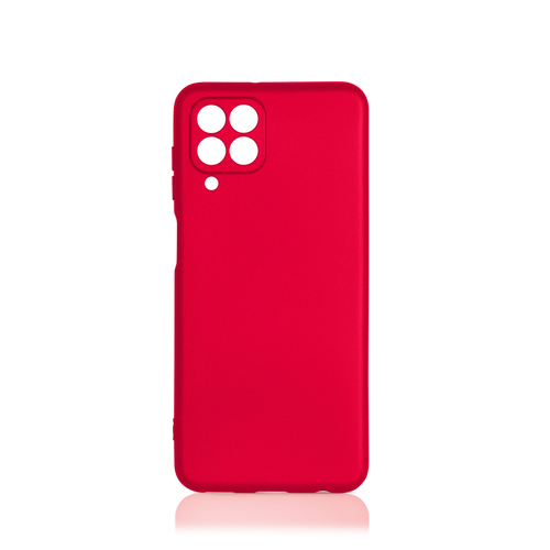 Накладка Samsung M33 красный матовый силикон DF Однотонный