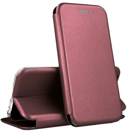 Чехол-книжка Tecno Spark 7 бордовый горизонтальный Fashion Case - 3