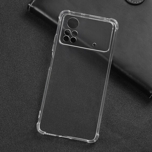Накладка Xiaomi Poco M4 Pro 4G прозрачный Антишок силикон Противоударный