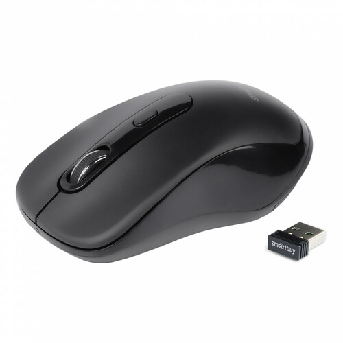 Мышь Smartbuy ONE SBM-282AG-K беспроводная оптическая 1600 dpi черный бесшумные кнопки