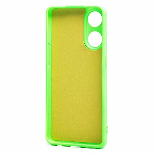 Накладка Oppo Reno 8T 4G зеленый Silicone Case Full без лого - 3