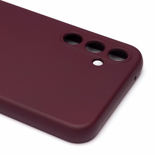 Накладка Samsung A34 бордовый Silicone Case Full без лого - 4