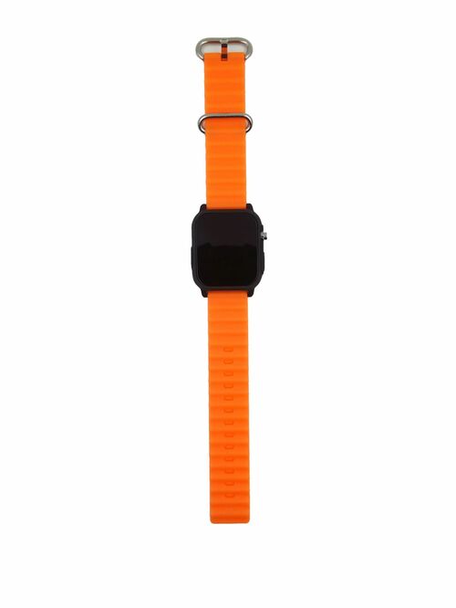 Наручные часы электронные LED Watch Ultra оранжевый силиконовый ремешок
