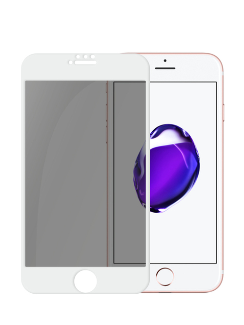 Защитное стекло Apple iPhone 7/8/SE 2020 белый FullGlue антишпион PERO - 2