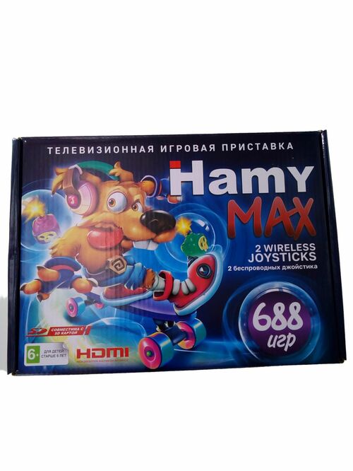 Приставка игровая 8-16 bit Hamy MAX 688в1 черный HDMI, AV поддержка SD, microSD