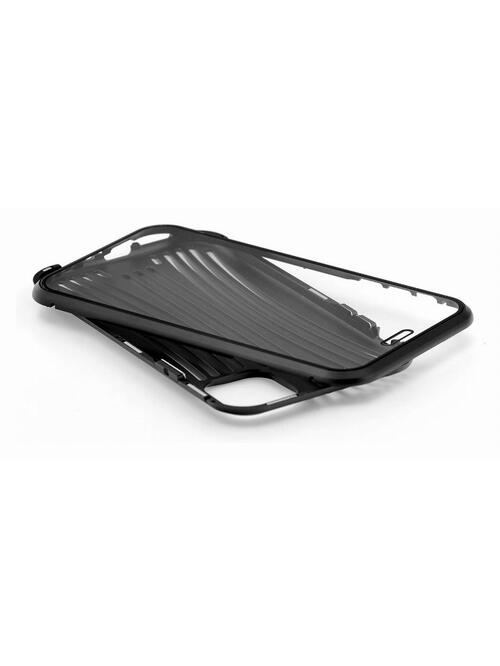 Накладка Apple iPhone 11 черный магнитная металл+стекло Kruche Противоударный - 3