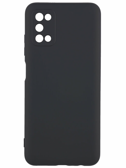 Накладка Samsung A03s черный матовый 1мм силикон Однотонный