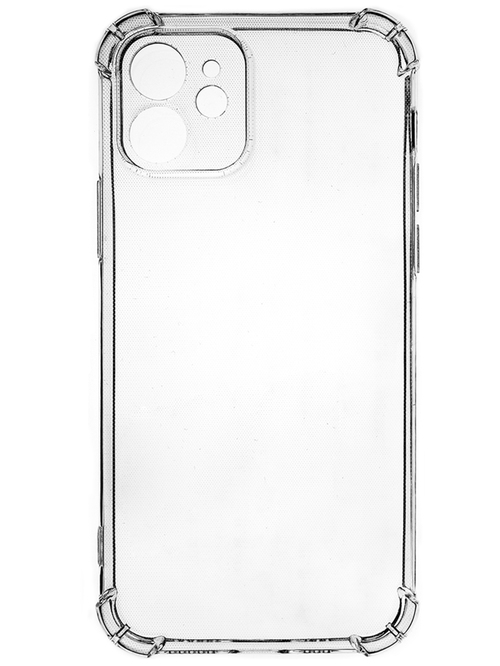 Накладка Apple iPhone 12 прозрачный с защитой камеры силикон PERO Противоударный