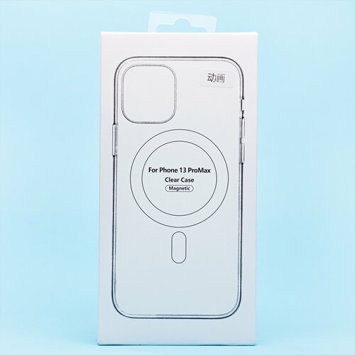 Накладка Apple iPhone 13 Pro Max прозрачный с анимацией силикон SafeMag