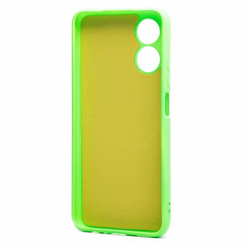 Накладка Oppo A17K зеленый Silicone Case Full без лого - 3