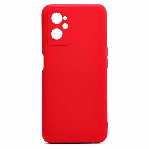 Накладка Oppo A96 красный Silicone Case Full без лого