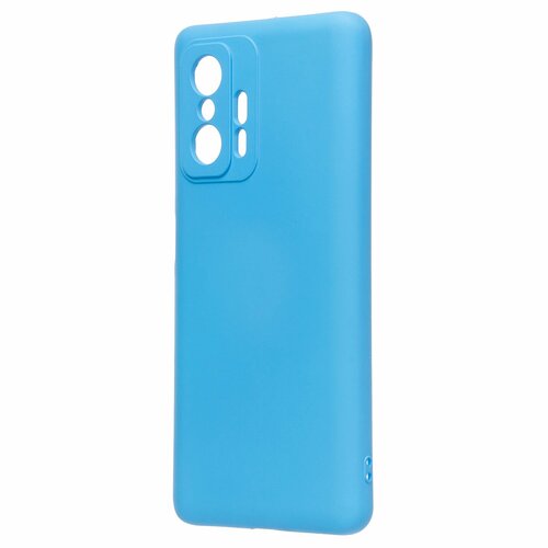 Накладка Xiaomi Mi11T/Mi11T Pro голубой Silicone Case Full без лого - 2