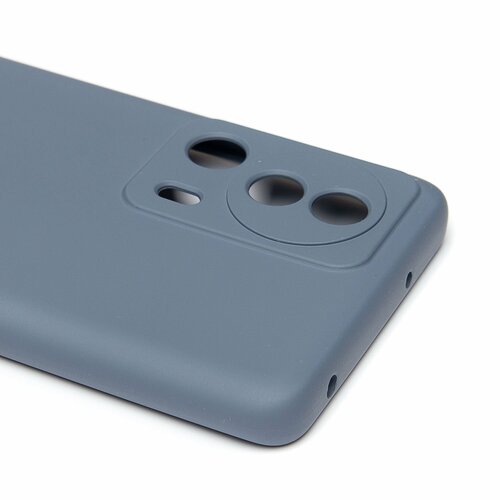Накладка Xiaomi 13 Lite серый Silicone Case Full без лого - 4