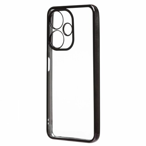Накладка Infinix Hot 30i прозрачный бампер черный силикон Activ С окантовкой - 2