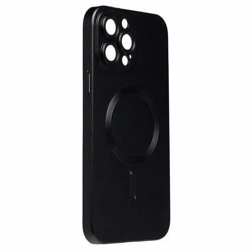 Накладка Apple iPhone 13 Pro Max черный матовый со стеклами на камере силикон SafeMag - 3