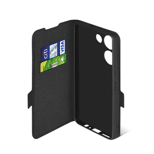 Чехол-книжка Tecno Camon 20/20 Pro черный горизонтальный DF - 4