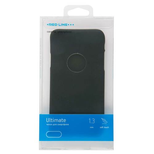 Накладка Infinix Hot 12 Pro черный силикон RedLine Однотонный Ultimate