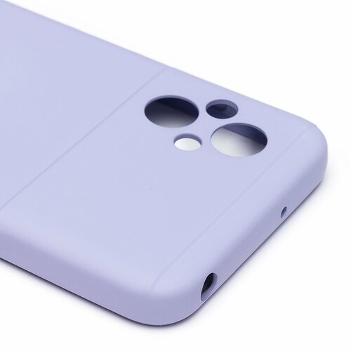 Накладка Xiaomi Poco M5 сиреневый Silicone Case Full без лого - 4