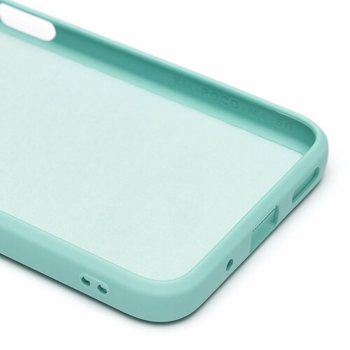 Накладка Xiaomi Poco M5 мятный Silicone Case Full без лого - 6