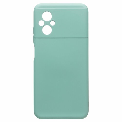 Накладка Xiaomi Poco M5 мятный Silicone Case Full без лого