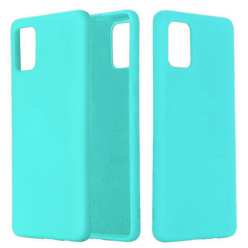 Накладка Samsung A51 бирюзовый Silicone Case без лого