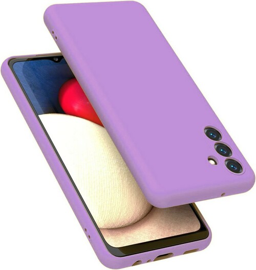 Накладка Samsung A14 сиреневый Silicone Case Full без лого