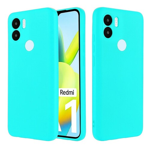 Накладка Xiaomi Poco C50/C51/Redmi A1+/A2+ бирюзовый Silicone Case Full без лого