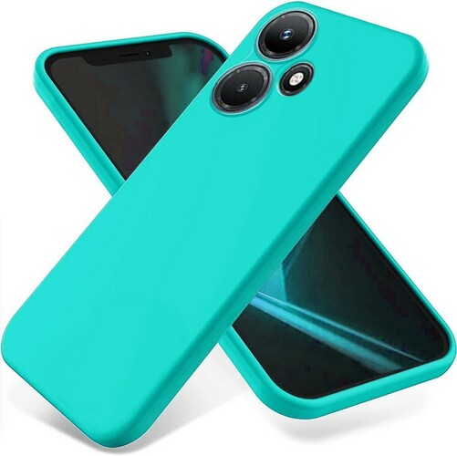 Накладка Infinix Hot 30i бирюзовый Silicone Case Full без лого