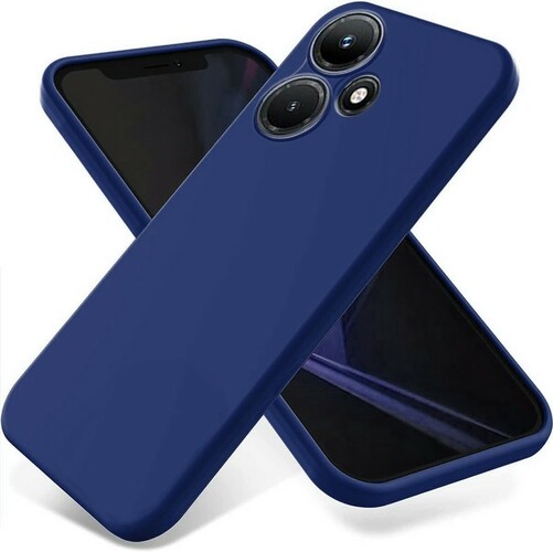 Накладка Infinix Hot 30i синий Silicone Case Full без лого