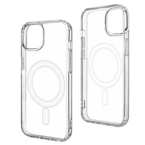 Накладка Apple iPhone 15 Plus прозрачный силикон SafeMag