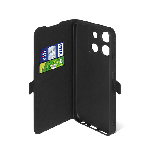 Чехол-книжка Infinix Smart 7 HD черный горизонтальный DF - 4