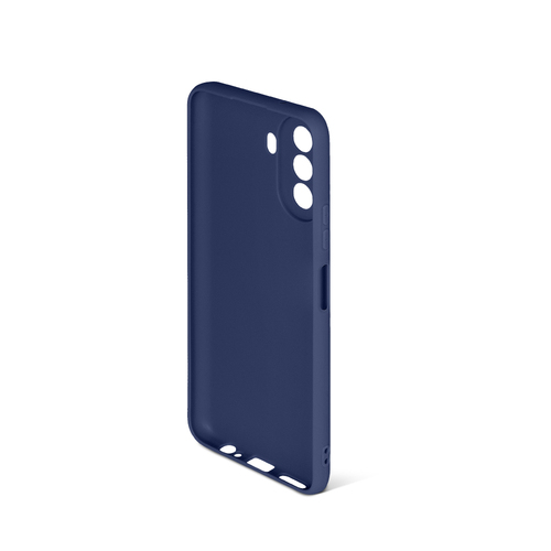 Накладка Huawei Nova Y71 синий матовый силикон DF Однотонный - 2