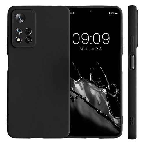 Накладка Xiaomi Redmi Note 11 Pro Plus черный Silicone Case Full без лого