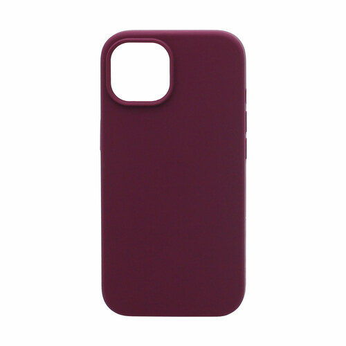 Накладка Apple iPhone 15 бордовый Silicone Case без лого