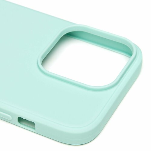 Накладка Apple iPhone 14 Pro мятный Silicone Case Full без лого - 4